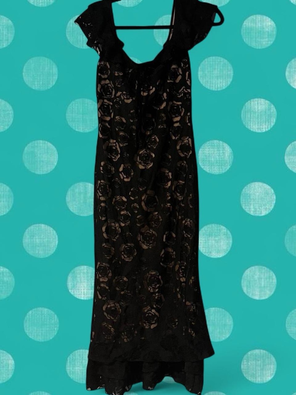 RIHOAS Beige and Black Dress